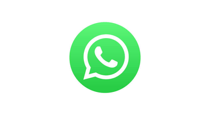 Símbolo do whatsapp em um fundo branco